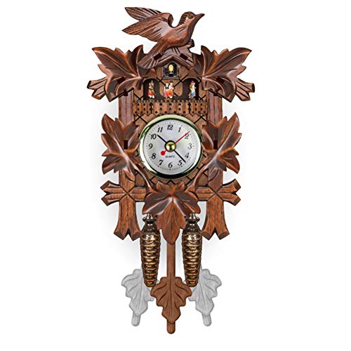 Horloge à coucou à quartz en bois sculpté traditionnelle bon rapport qualité prix