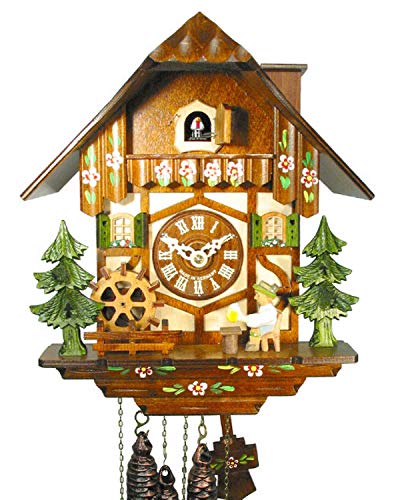 Horloge coucou mécanique suisse avec buveur de bière