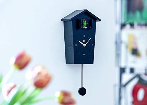 Horloge à coucou moderne, la tendance chic avec 12 chants d'oiseaux dans leur habitat naturel